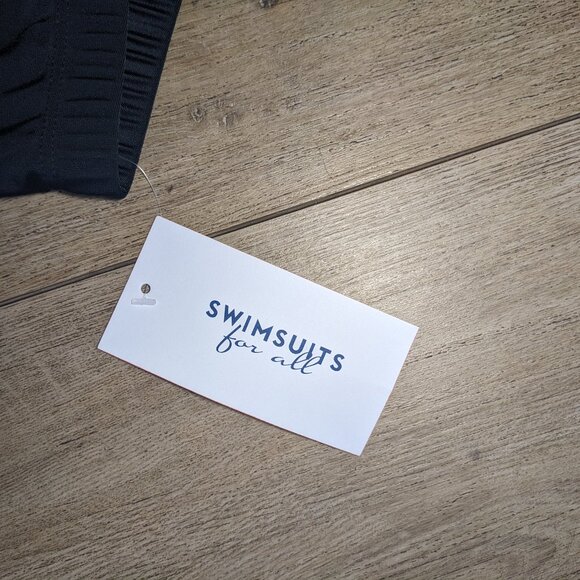 NWT Swimsuits For All Chlorine Resistant High Waist Swim Bike Shorts 20 Black - Picture 5 of 7